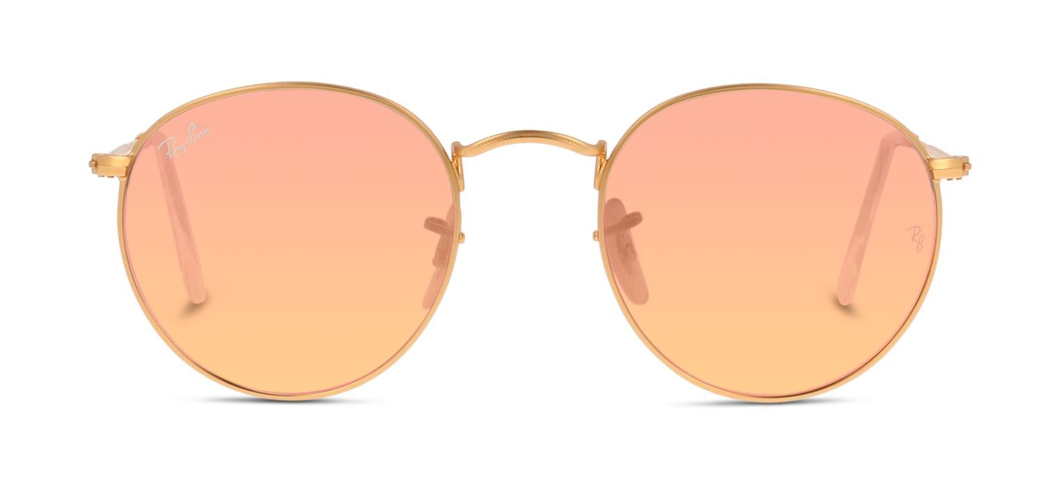 Lunettes de soleil Ray-Ban Ronde 0RB3447 Doré pour Homme
