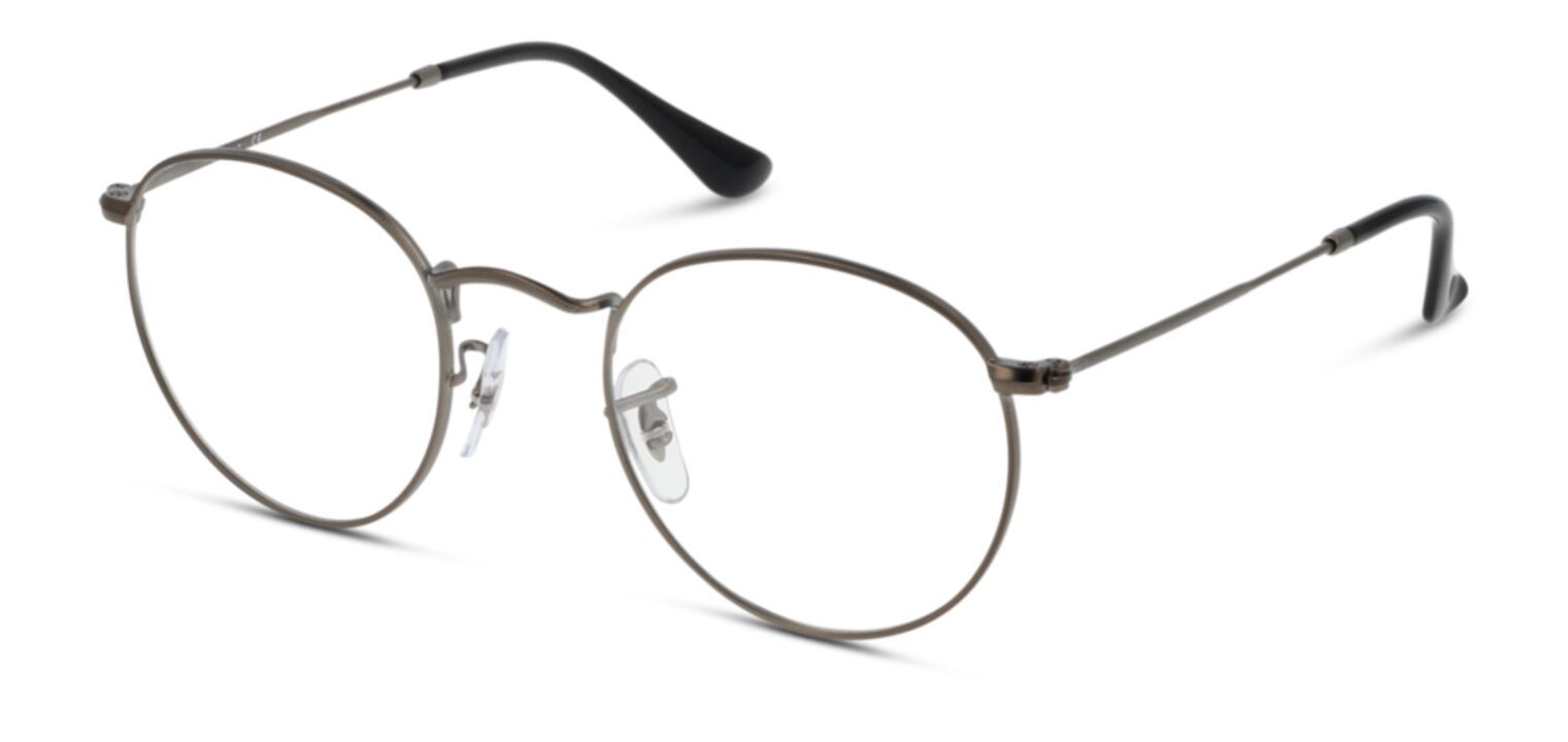 Ray-Ban Rund Brillen RX3447V Grau für Herr-Dame