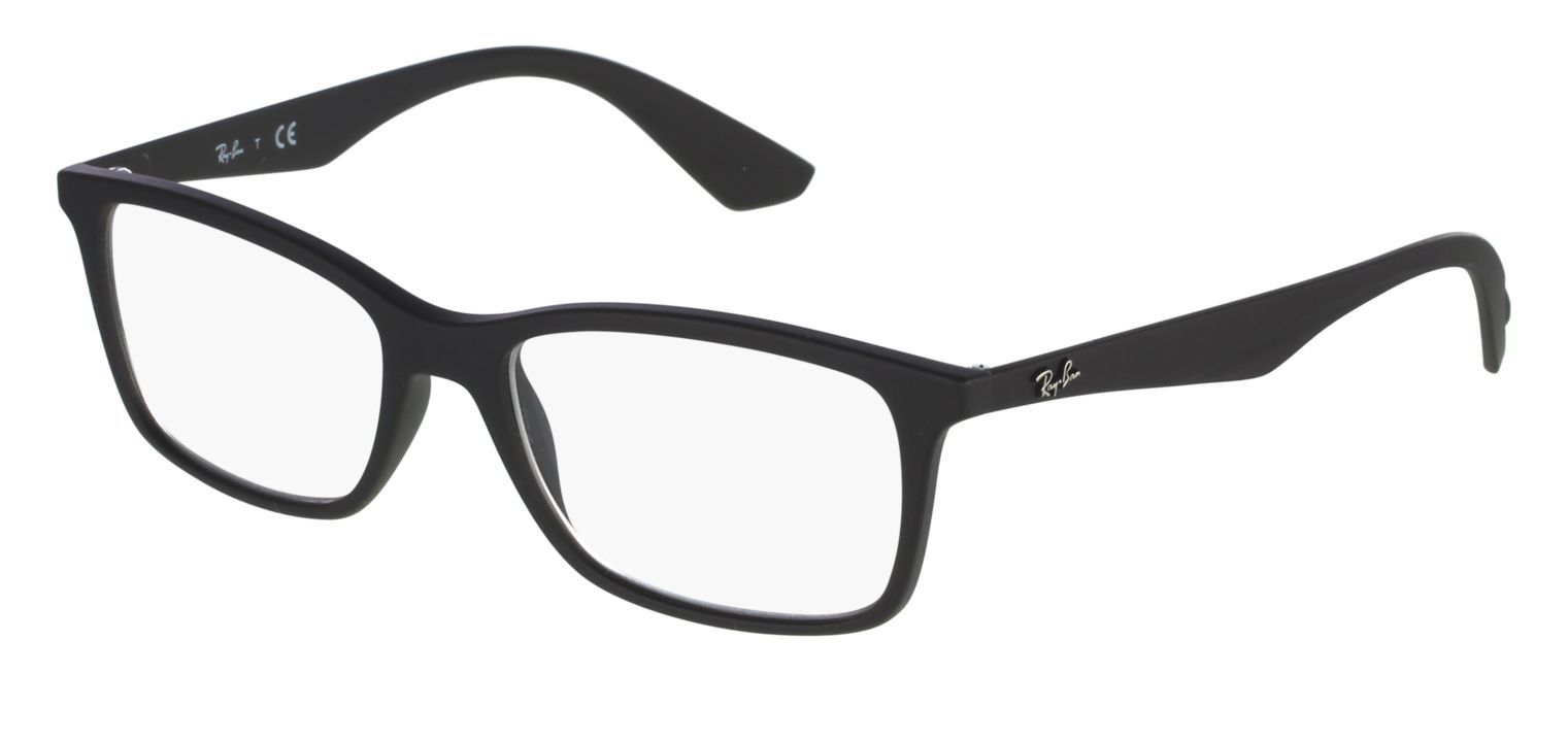 Ray-Ban Rechteckig Brillen 0RX7047 Schwarz für Herr-Dame