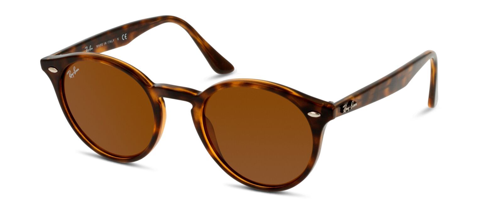 Ray-Ban Rund Sonnenbrillen 0RB2180 Schildpatt für Damen/Herren