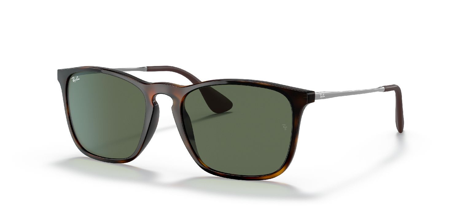 Lunettes de soleil Ray-Ban Rectangle 0RB4187 Havana pour Homme