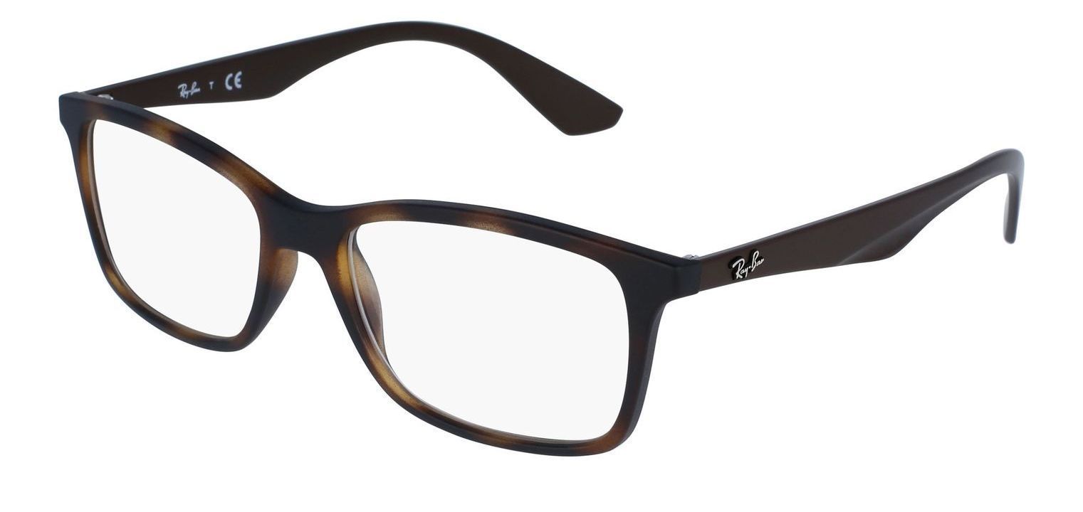 Ray-Ban Rechteckig Brillen 0RX7047 Schildpatt für Herr-Dame