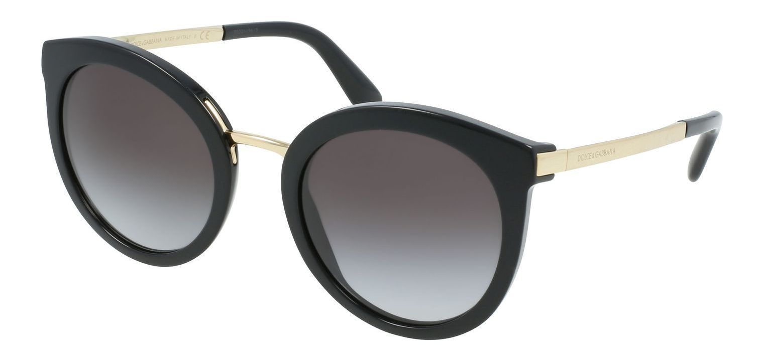 Dolce & Gabbana Round Sunglasses 0DG4268 Black for Woman
