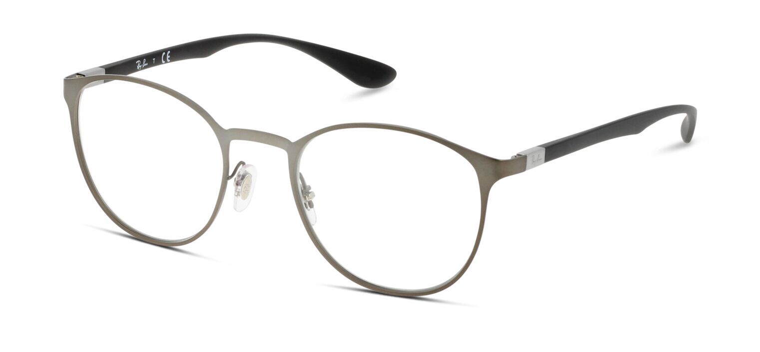 Ray-Ban Rund Brillen 0RX6355 Grau für Herr