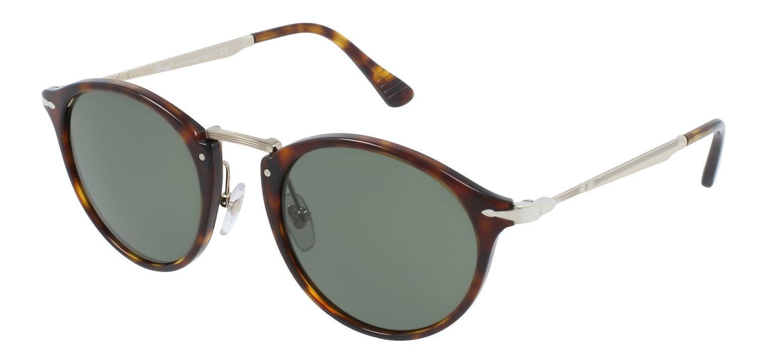 Persol Round Sunglasses 0PO3166S Havana for Man