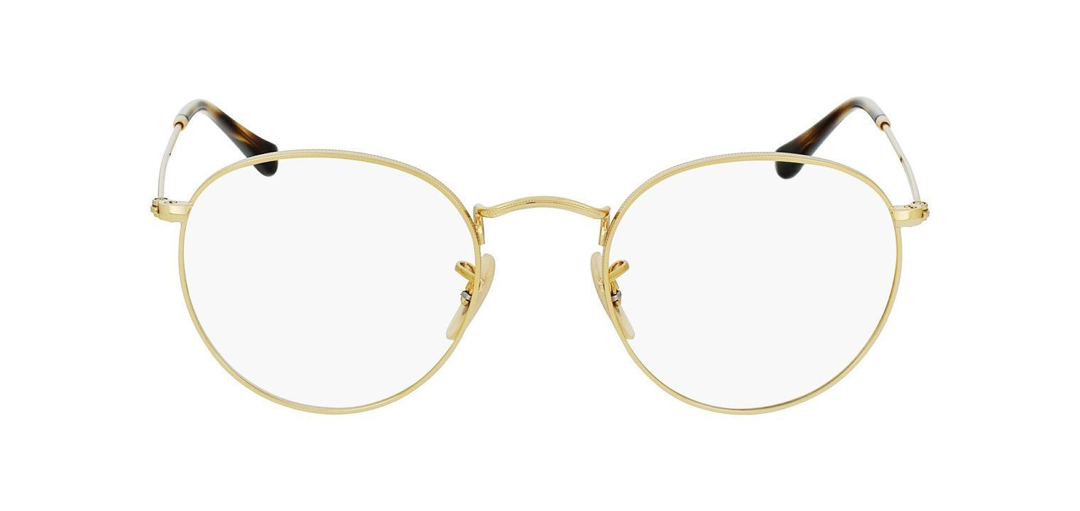 Lunettes de vue Ray-Ban Ronde 0RX3447V Doré pour Homme-Femme