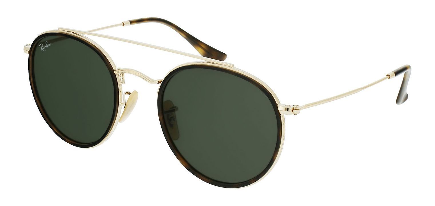 Lunettes de soleil Ray Ban Ronde 0RB3647N Dore pour Homme Femme Visilab