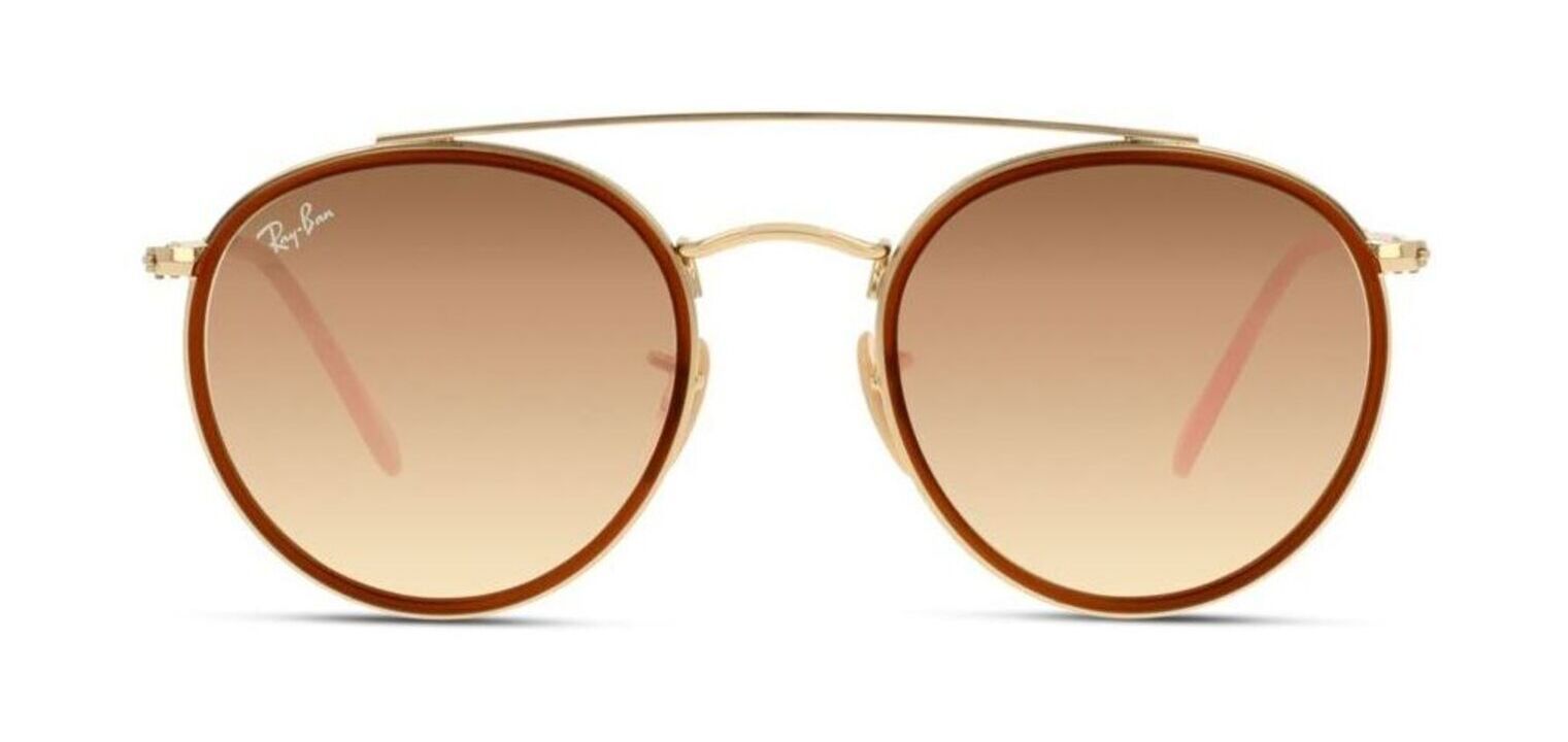 Ray-Ban Rund Sonnenbrillen 0RB3647N Braun für Damen/Herren
