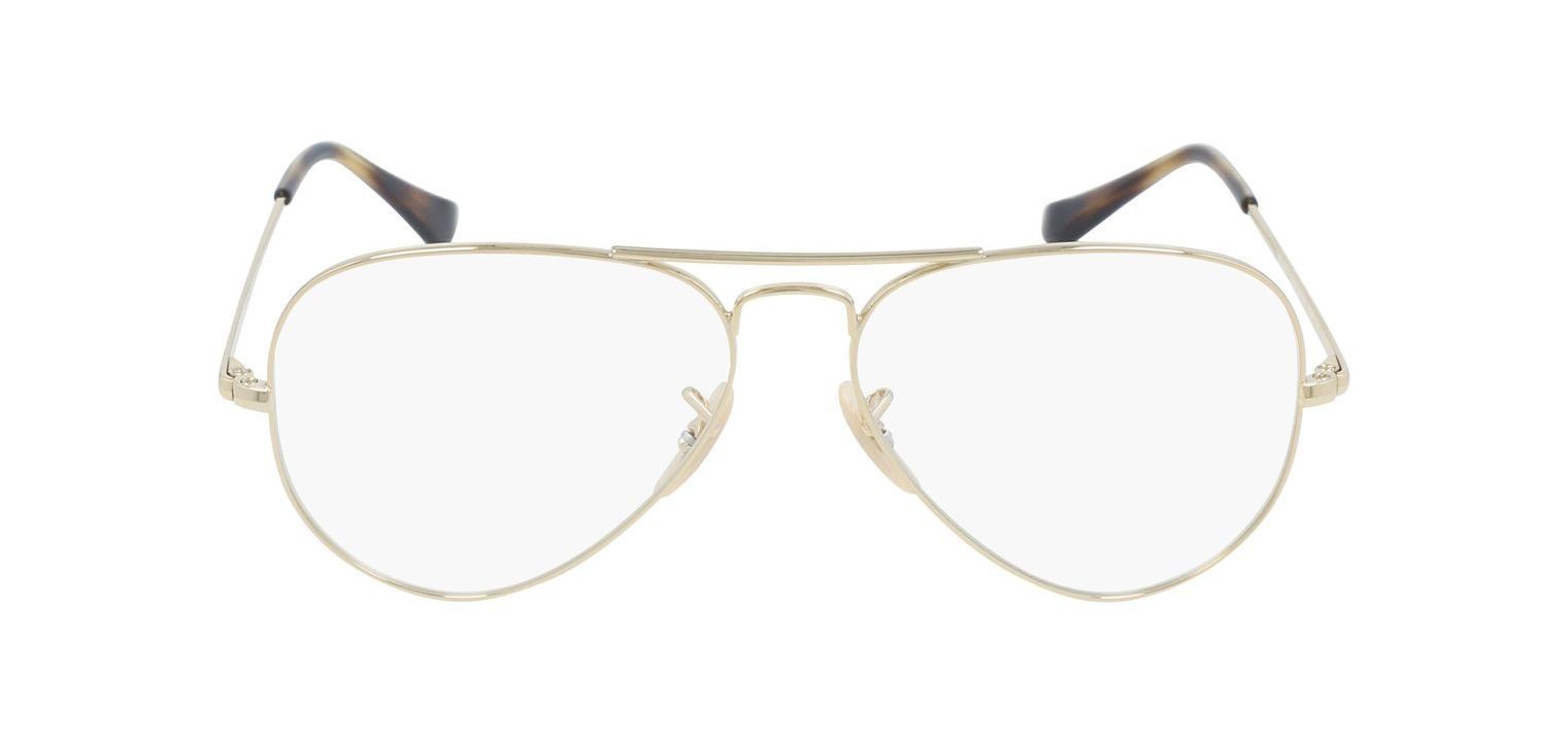 Lunettes de vue Ray-Ban Pilot 0RX6489 Doré pour Homme-Femme