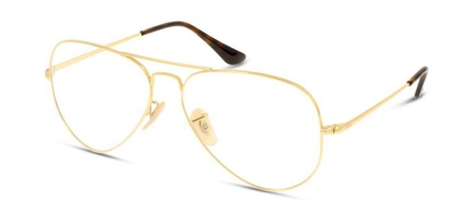 Ray-Ban Pilot Eyeglasses 0RX6489 Gold for Unisex