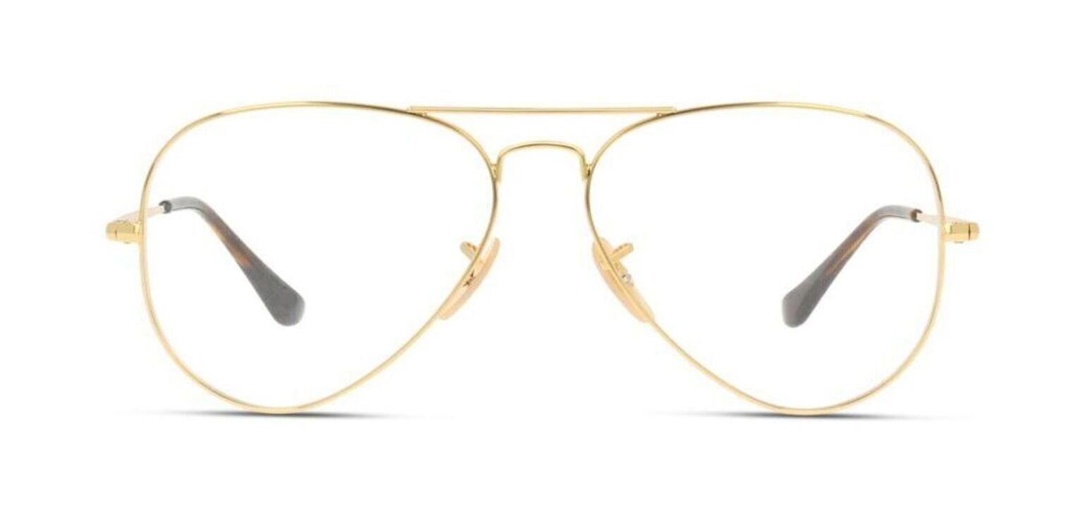 Ray-Ban Pilot Eyeglasses 0RX6489 Gold for Unisex