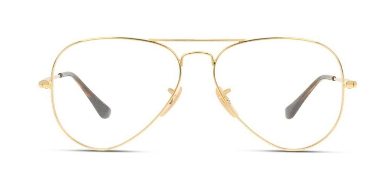 Ray-Ban Pilot Brillen 0RX6489 Gold für Damen/Herren