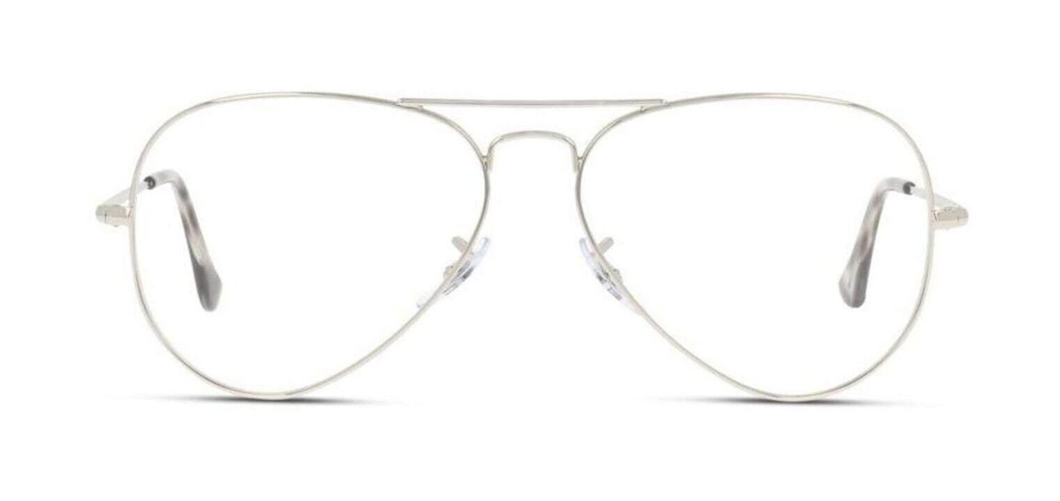 Lunettes de vue Ray-Ban Aviator 0RX6489 Argenté pour Homme-Femme