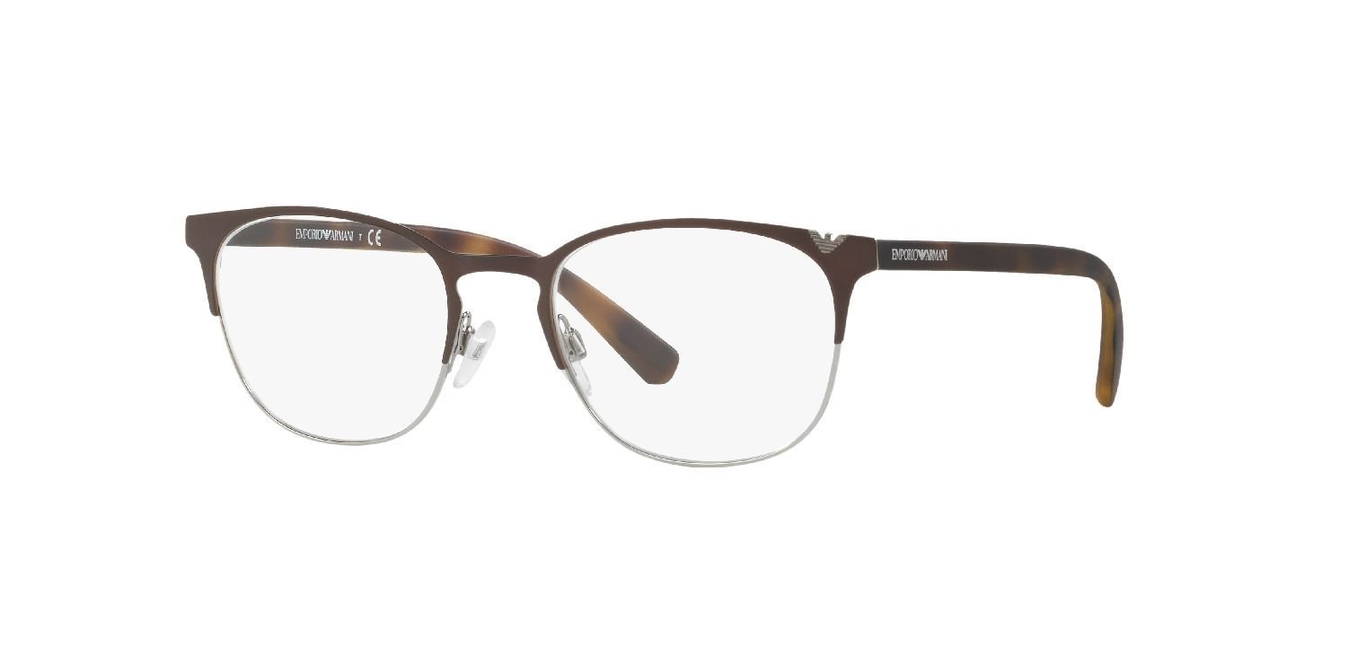 Lunettes de vue Emporio Armani Carré 0EA1059 Marron pour Homme