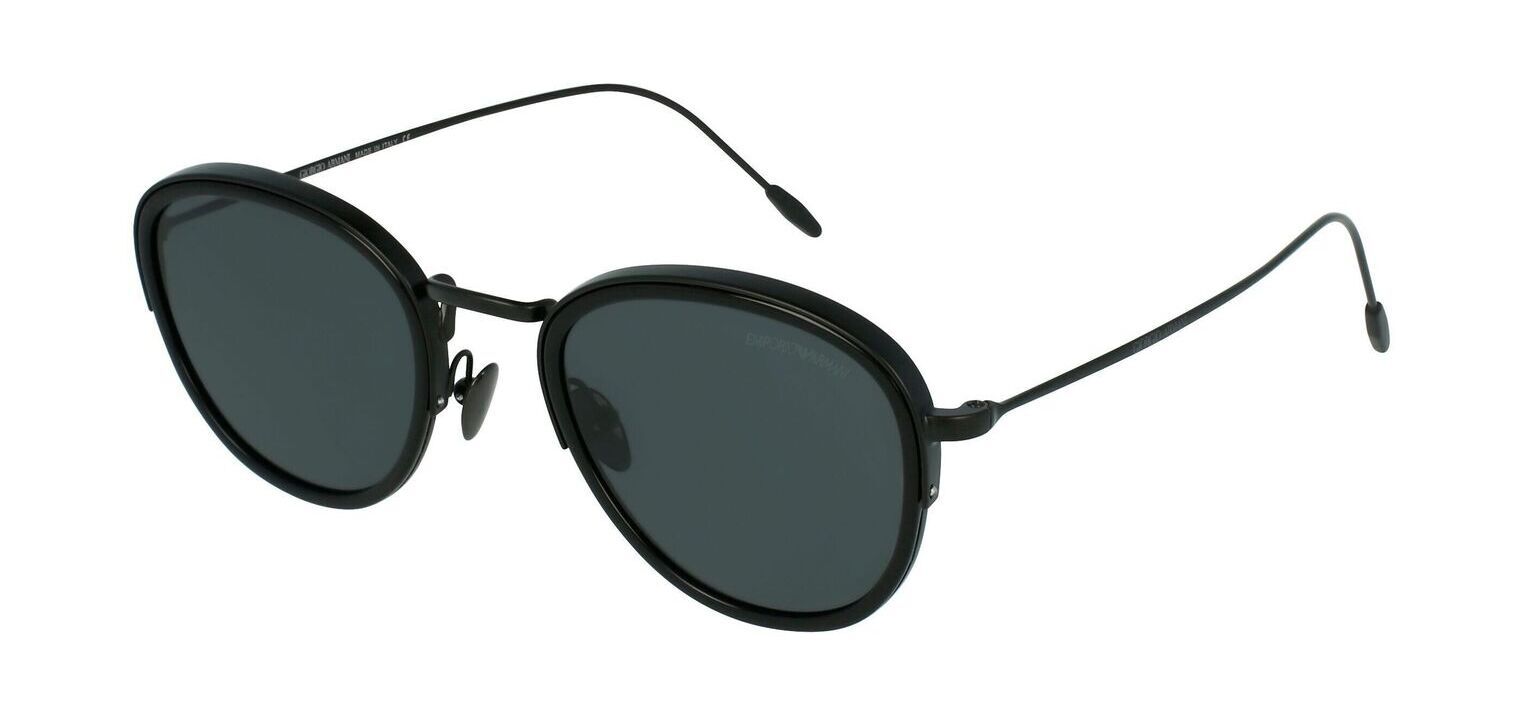 Giorgio Armani Rund Sonnenbrillen 0AR6068 Schwarz für Herr