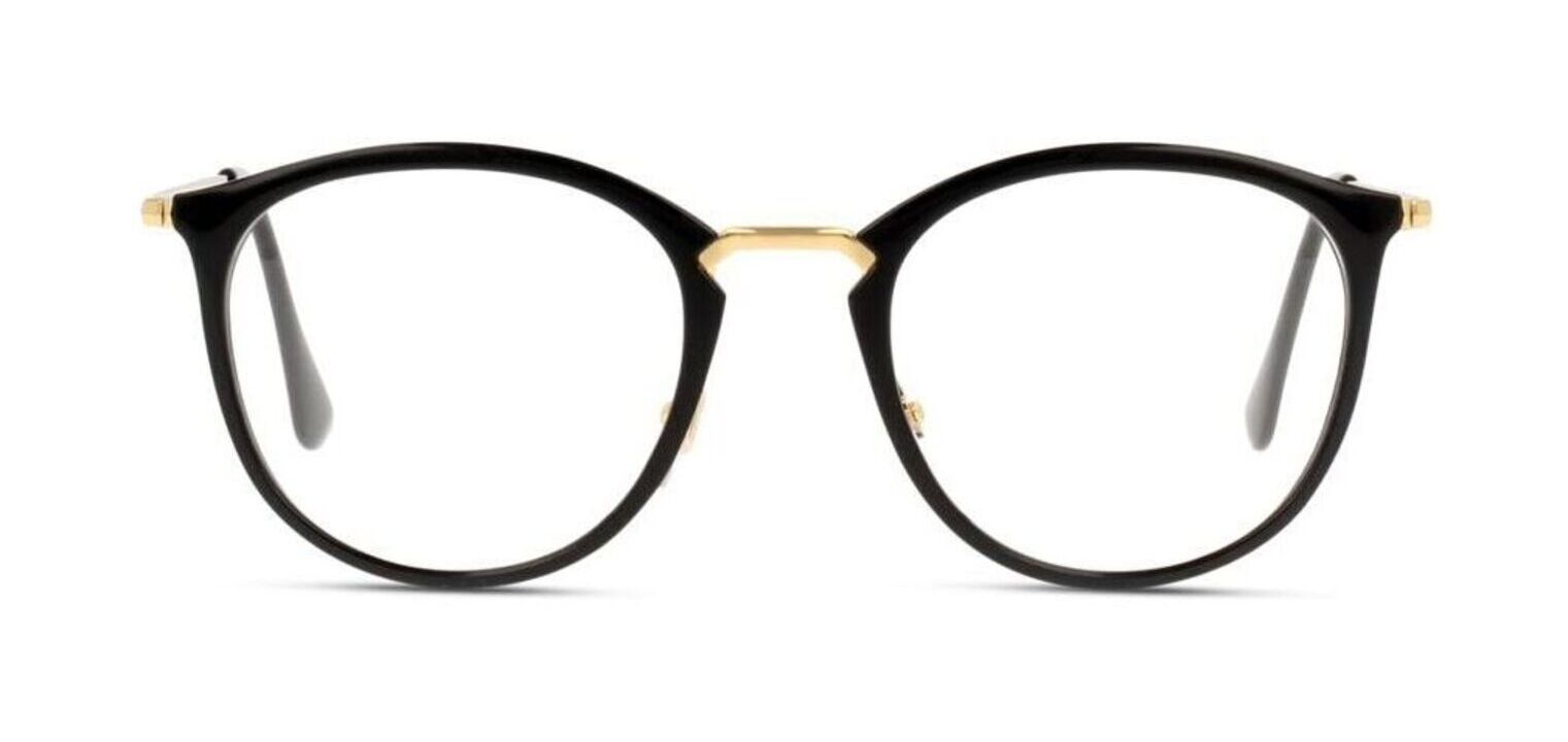 Ray-Ban Rund Brillen 0RX7140 Schwarz für Dame
