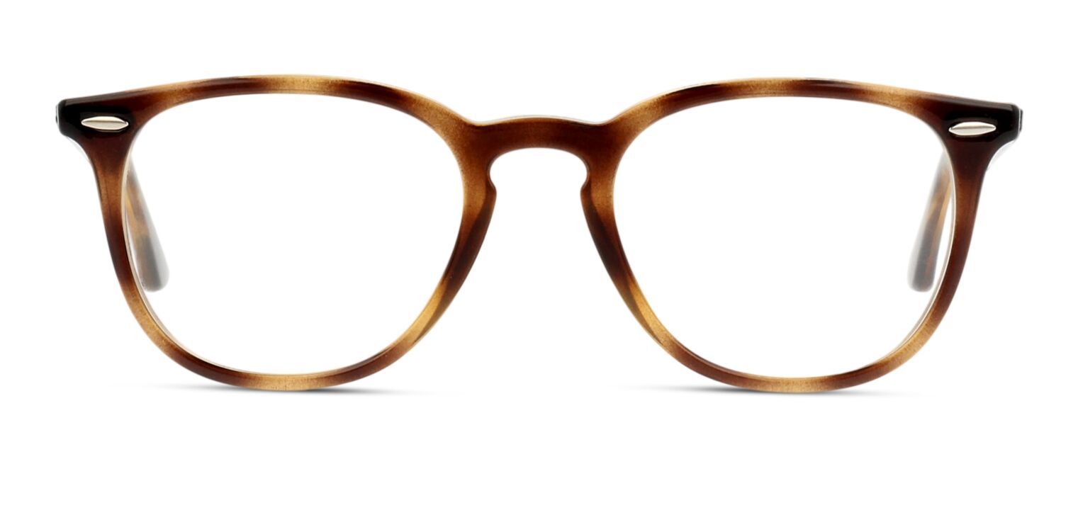 Ray-Ban Rechteckig Brillen RX7159 Havana für Herr-Dame