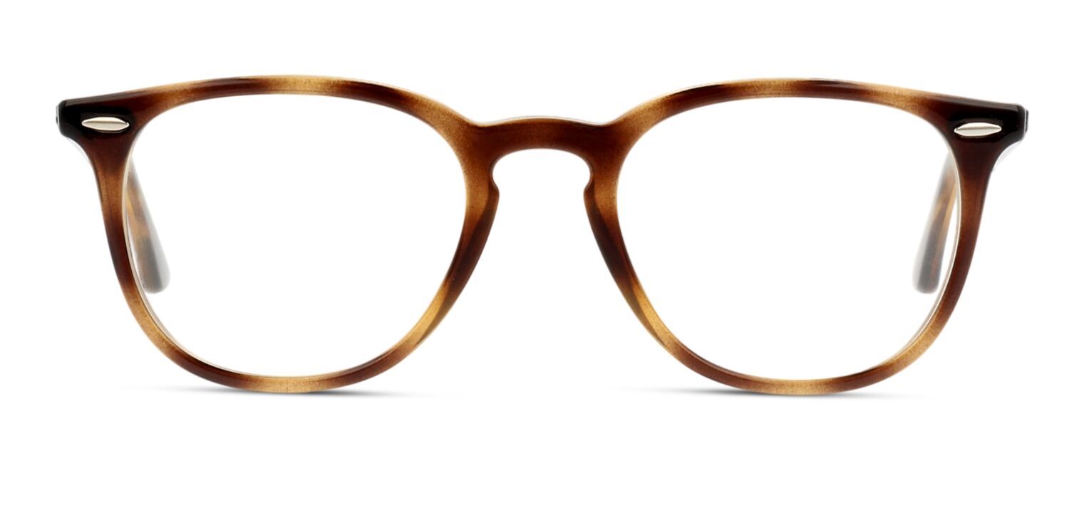 Ray-Ban Rectangle Eyeglasses RX7159 Havana for Unisex