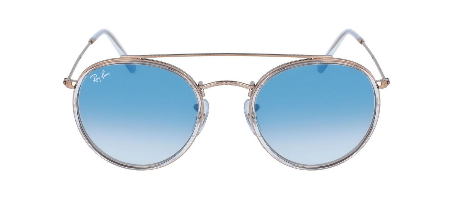 Lunettes de soleil Ray Ban Ronde 0RB3647N Rose pour Homme Femme