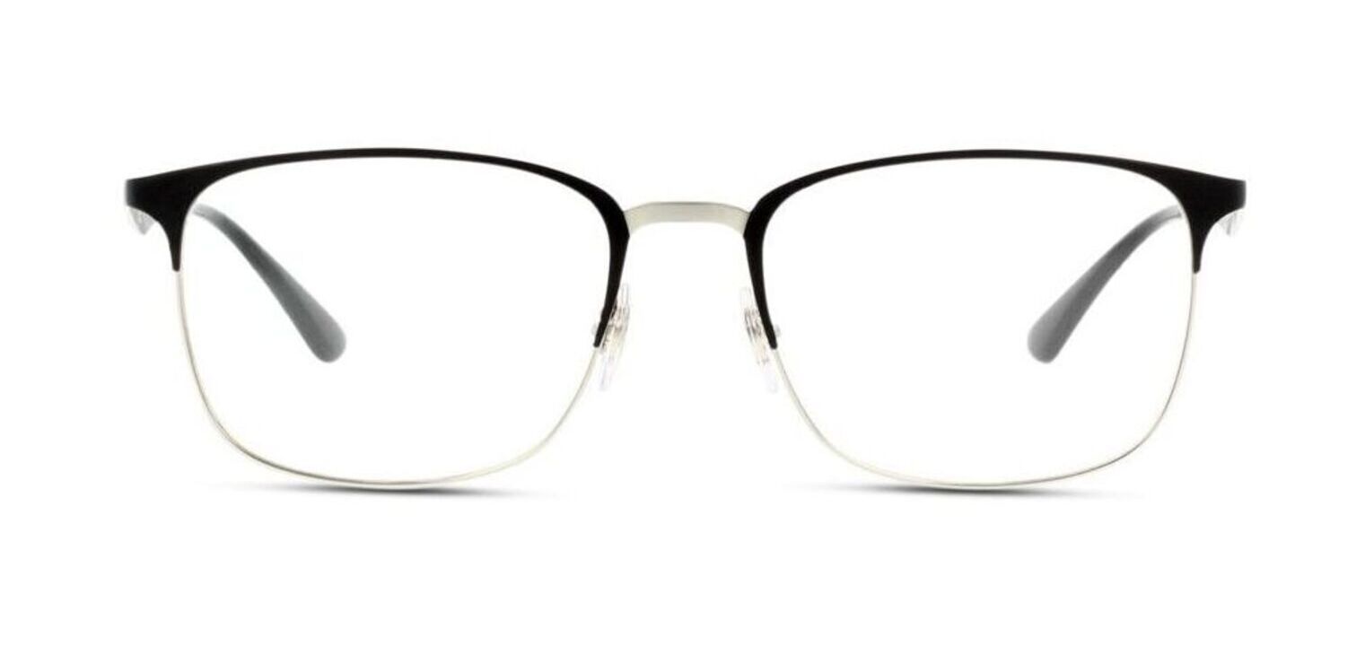 Ray-Ban Rechteckig Brillen 0RX6421 Mattschwarz für Herr-Dame