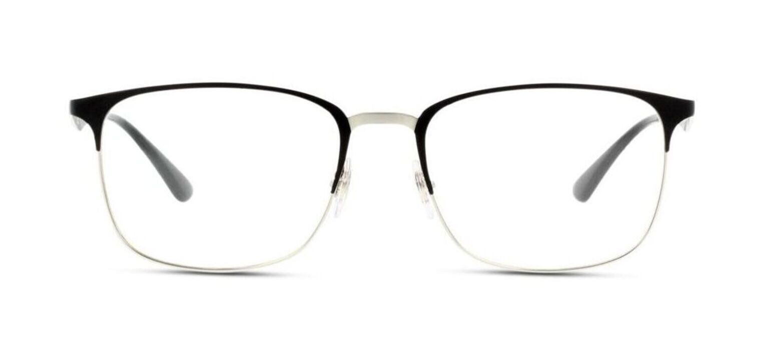 Ray-Ban Rectangle Eyeglasses 0RX6421 Matt black for Unisex