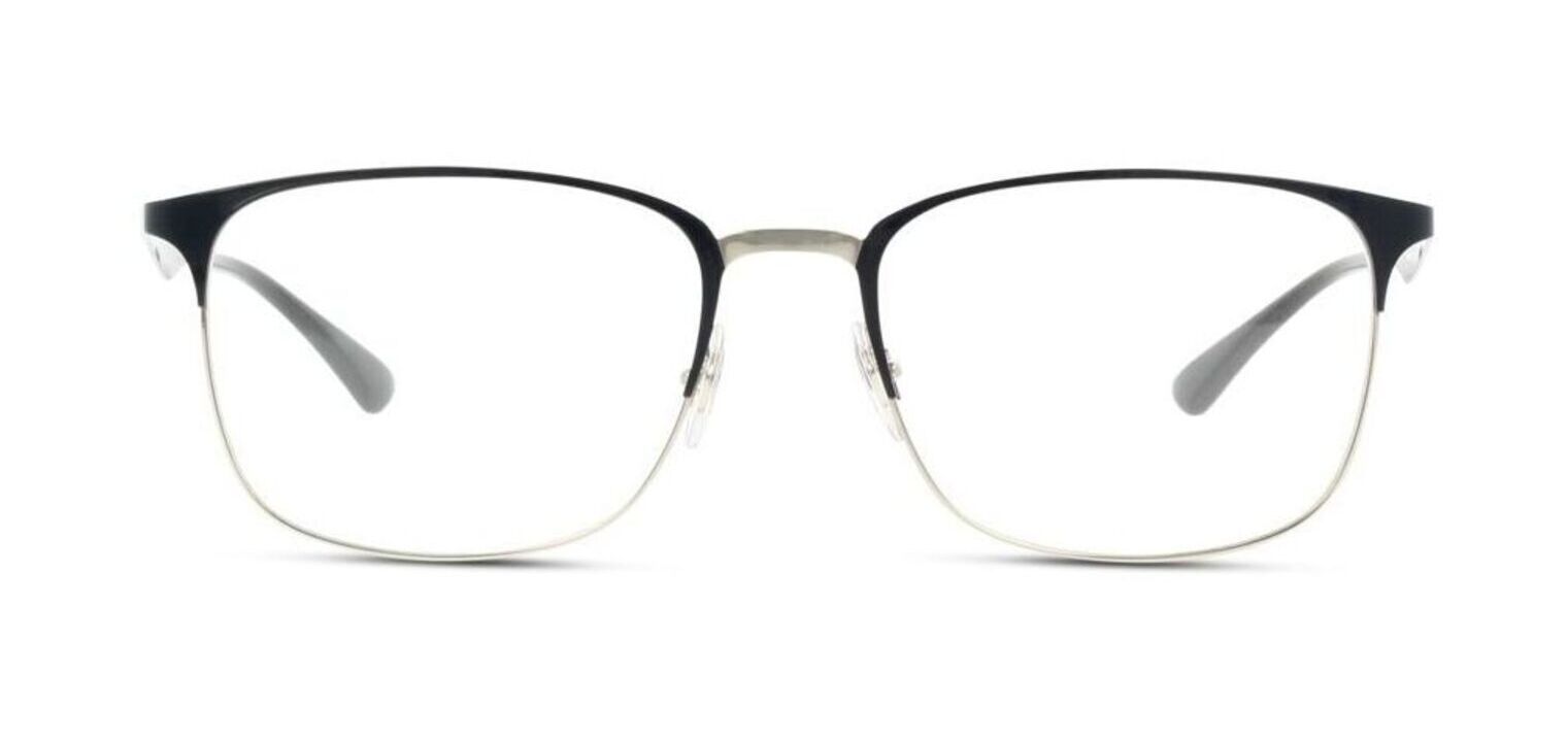 Lunettes de vue Ray-Ban Rectangle 0RX6421 Gris pour Homme-Femme