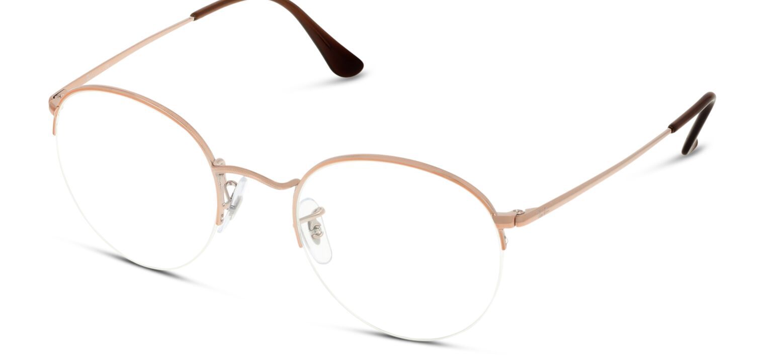 Ray-Ban Rund Brillen RX3947V Braun für Herr-Dame