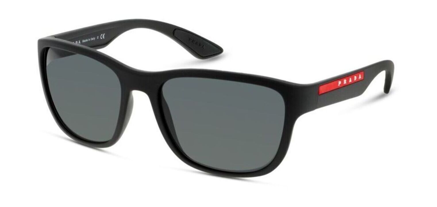 Prada Linea Rossa Rechteckig Sonnenbrillen 0PS 01US Schwarz für Herren