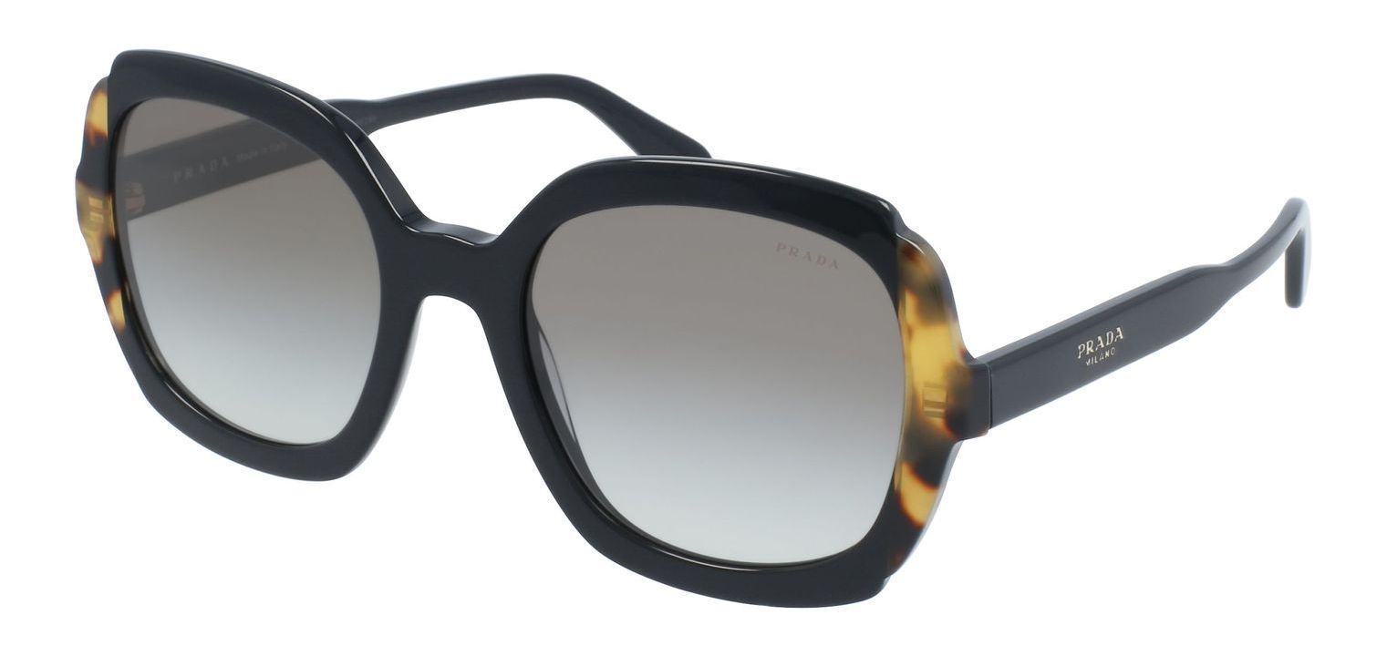 Prada Rechteckig Sonnenbrillen 0PR 16US Schildpatt für Dame