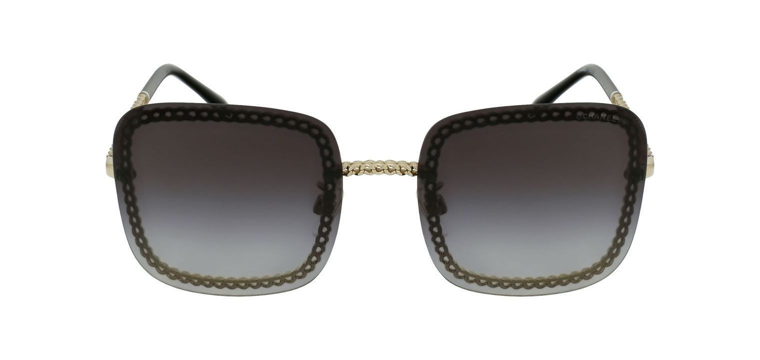 Chanel Rectangle Sunglasses CH4244 Gold for Woman