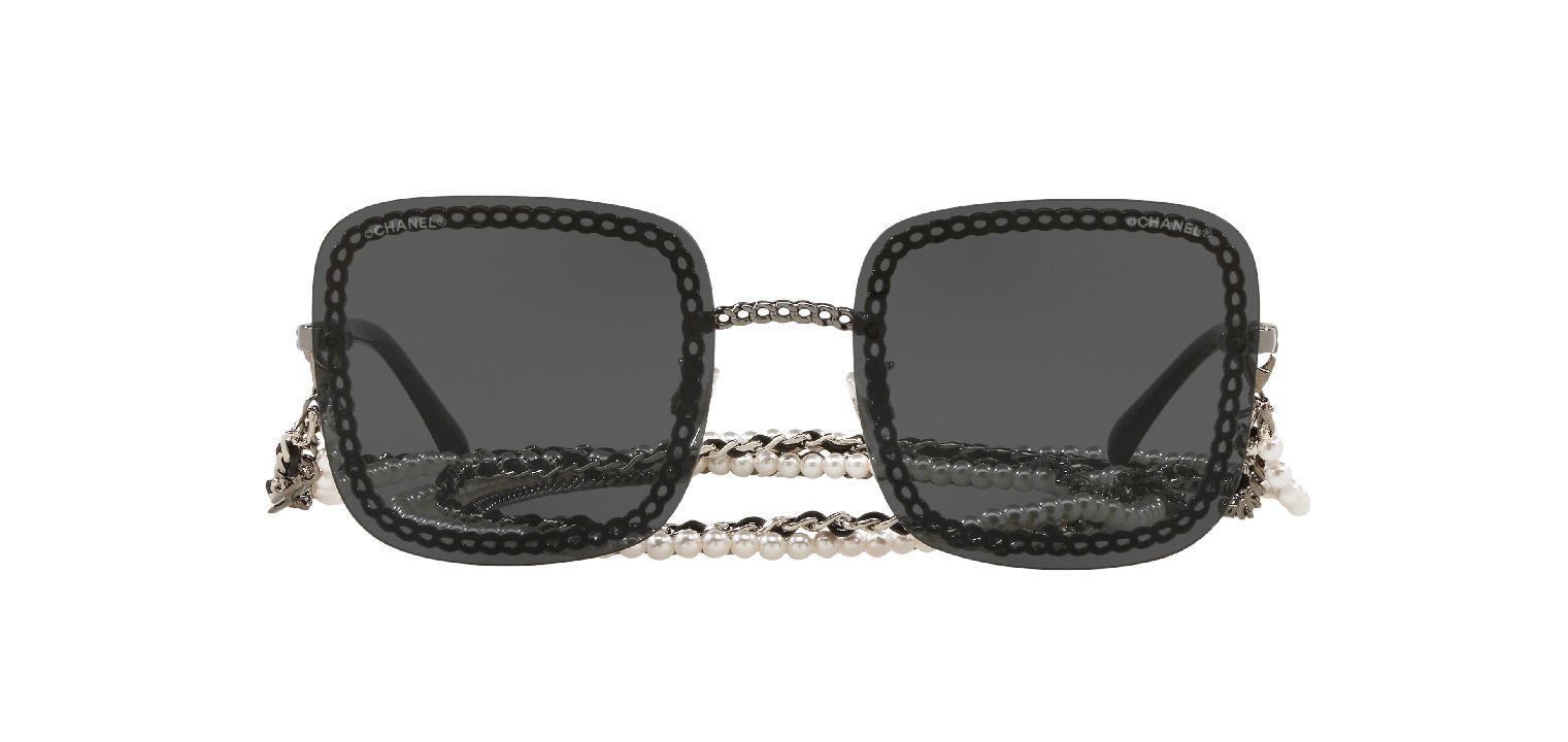 Chanel Rund Sonnenbrillen 0CH4244 Grau für Damen