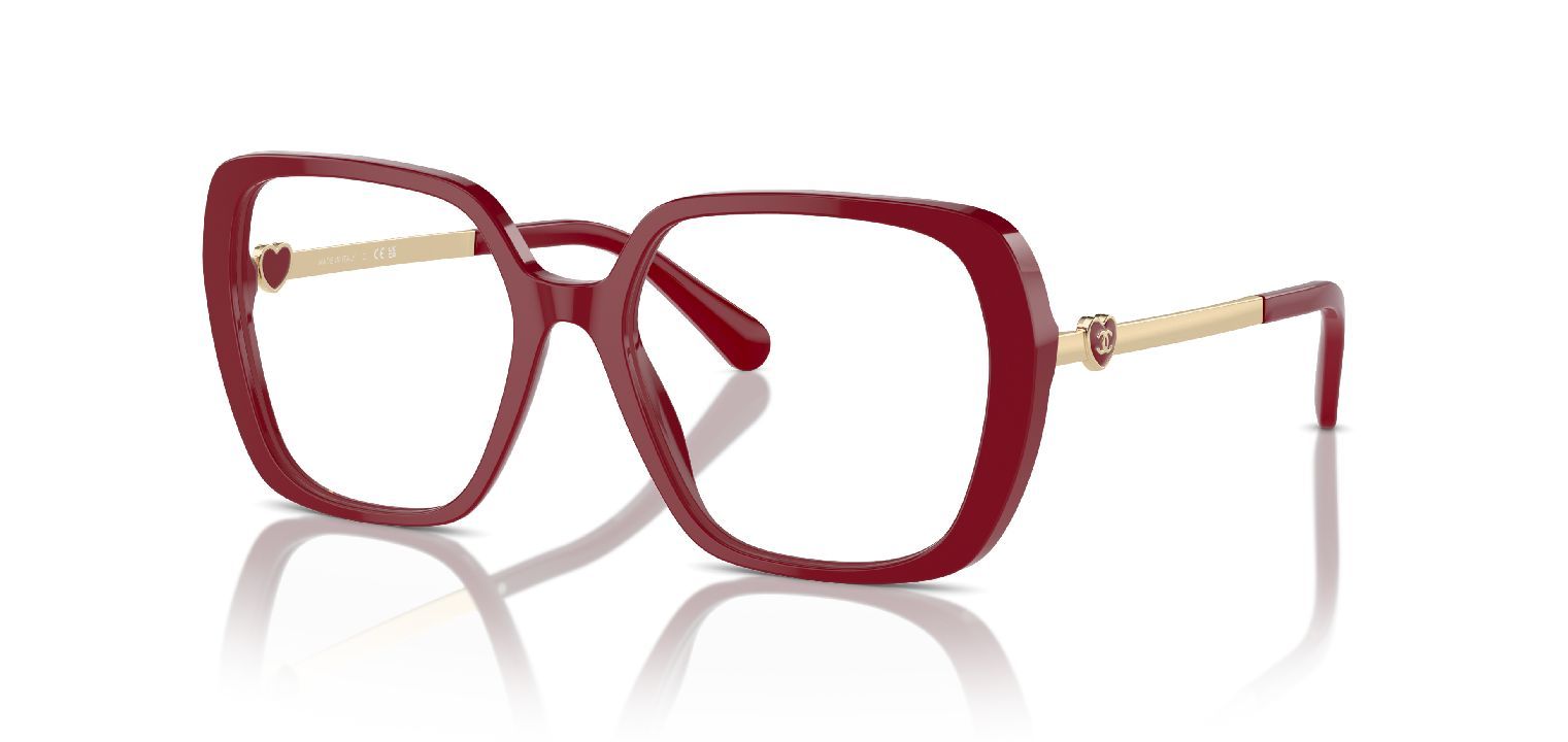 Lunettes de vue Chanel Carré 0CH3462 Rouge pour Femme