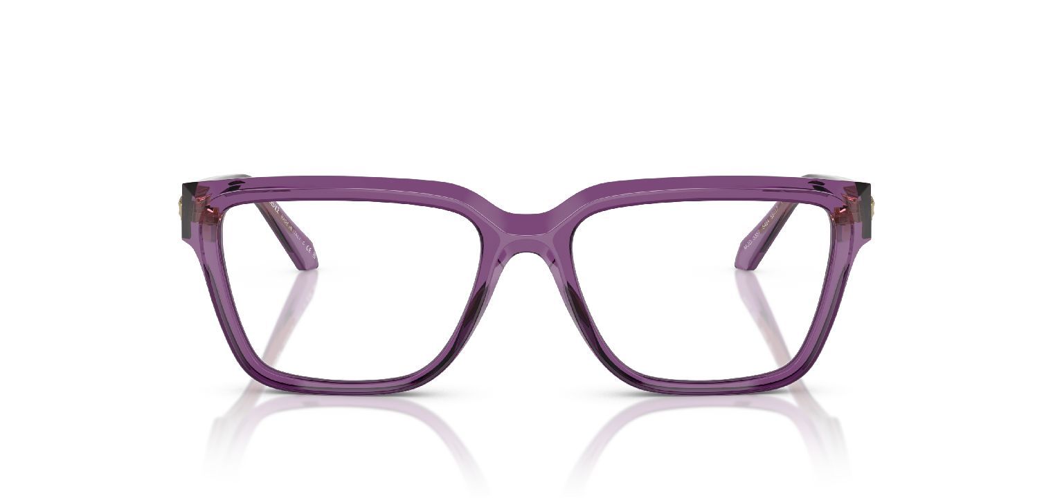 Versace Rectangle Eyeglasses 0VE3357 Purple for Woman