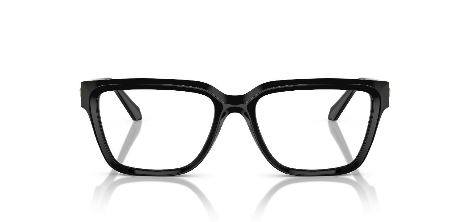 Versace Rechteckig Brillen 0VE3357 Schwarz für Damen