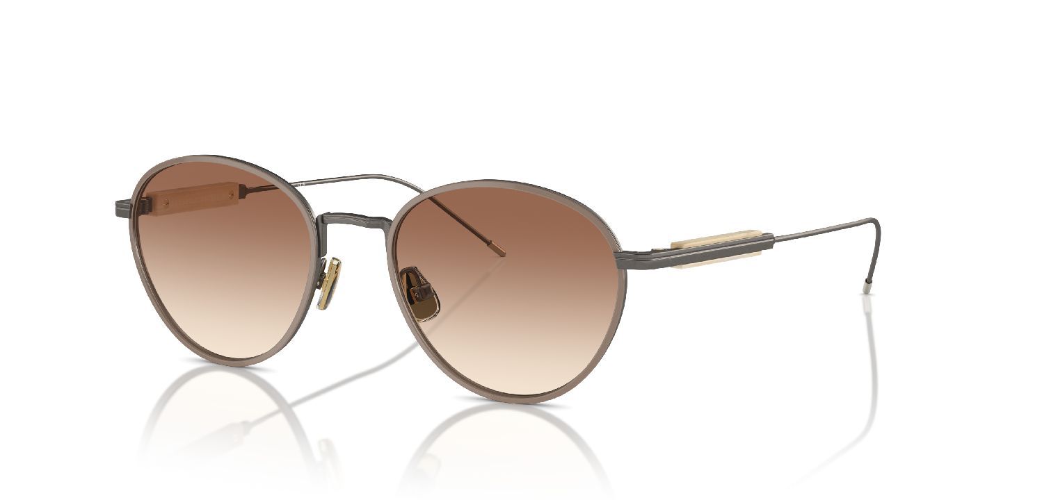 Brunello Cucinelli Round Eyeglasses 0BC1003T Grey for Unisex