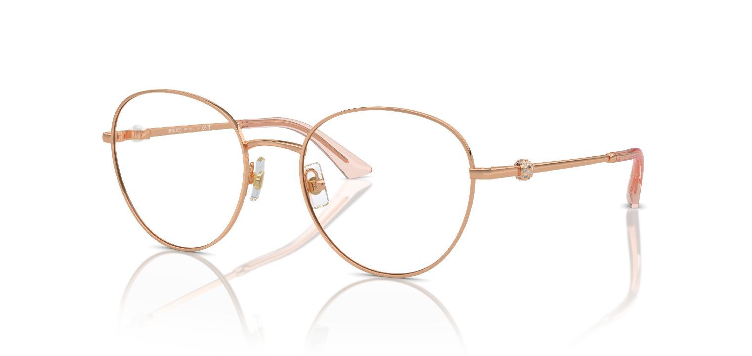 Jimmy Choo Round Eyeglasses 0JC2004HB Gold for Woman