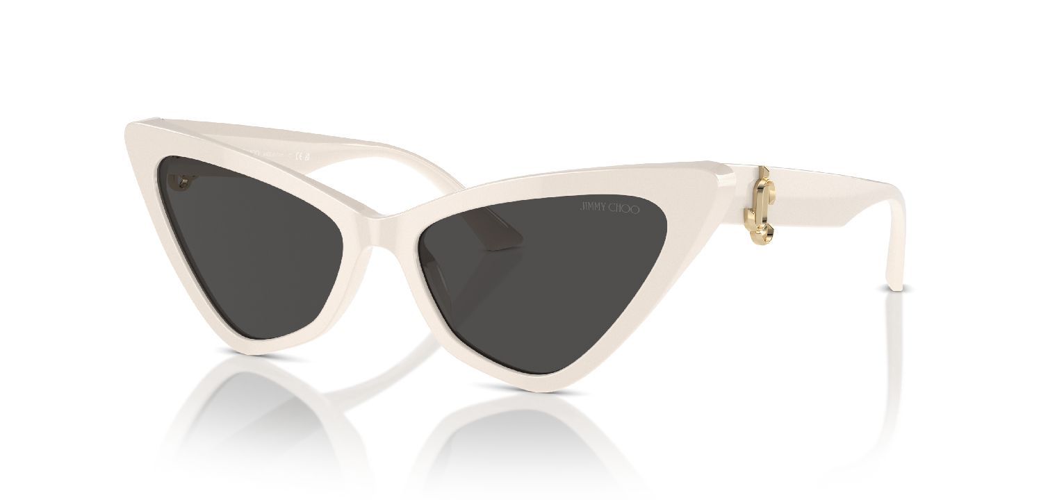 Lunettes de soleil Jimmy Choo Papillon 0JC5008 Blanc pour Femme