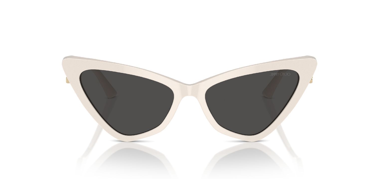 Lunettes de soleil Jimmy Choo Papillon 0JC5008 Blanc pour Femme