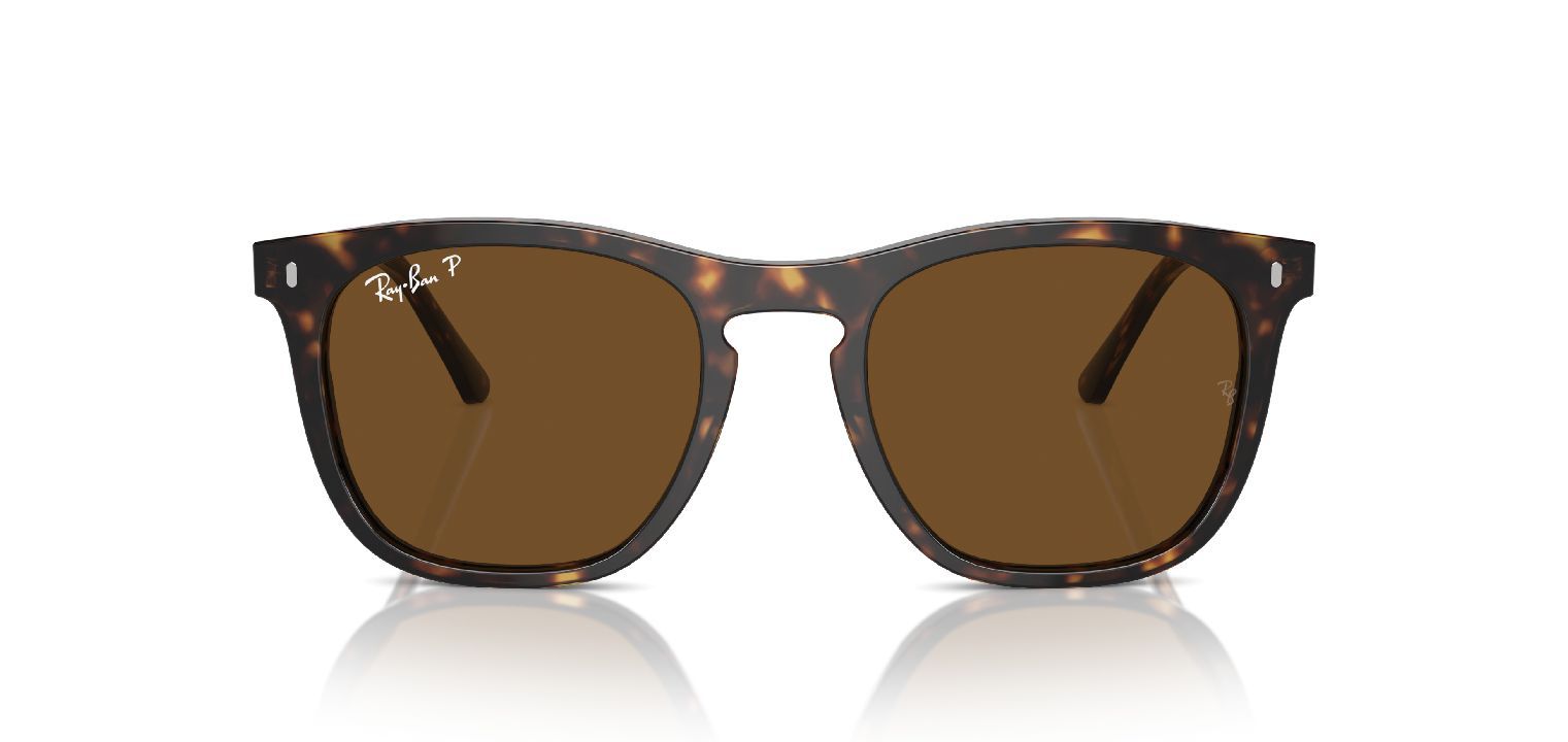 Ray-Ban Quadratisch Sonnenbrillen 0RB2210 Schildpatt für Damen/Herren