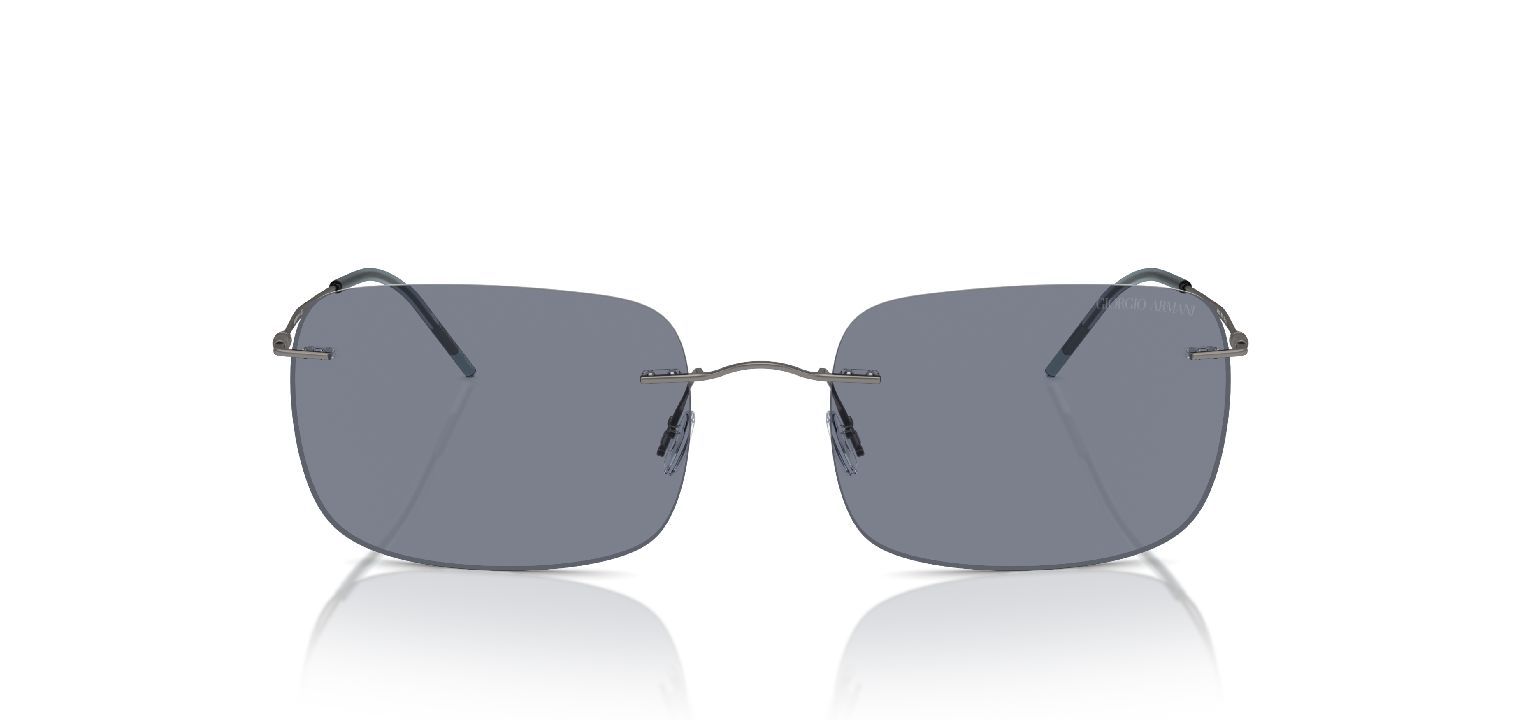 Giorgio Armani Rectangle Sunglasses 0AR1512M Grey for Man