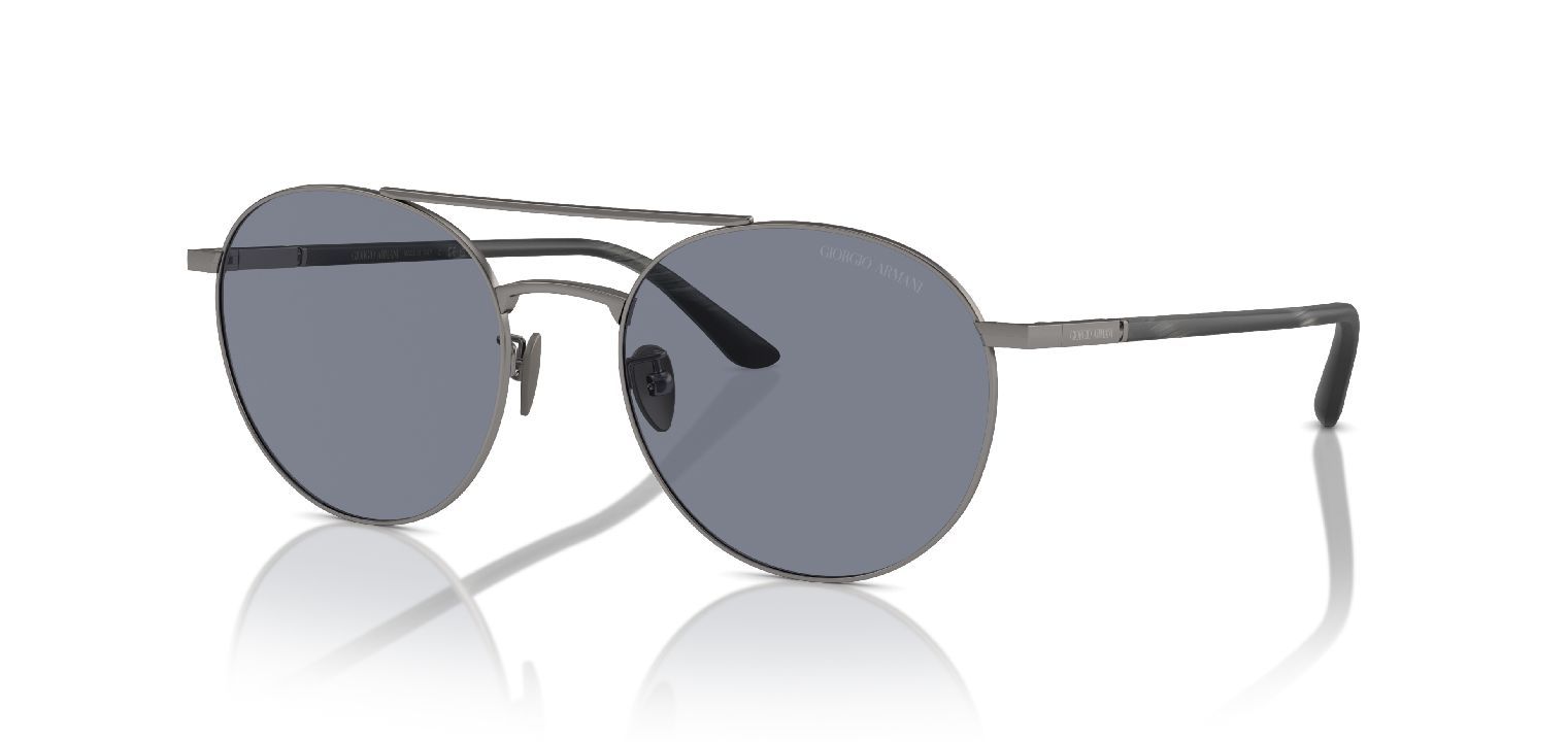 Giorgio Armani Rund Sonnenbrillen 0AR6156 Grau für Herren