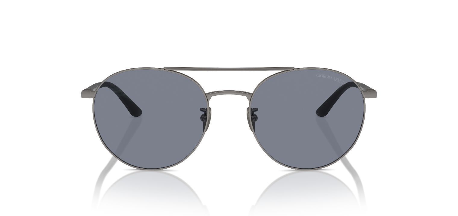Lunettes de soleil Giorgio Armani Ronde 0AR6156 Gris pour Homme