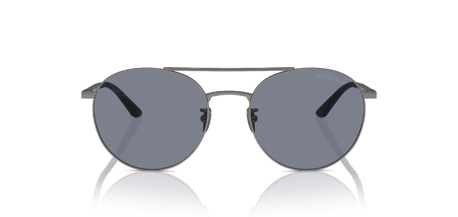 Lunettes de soleil Giorgio Armani Ronde 0AR6156 Gris pour Homme