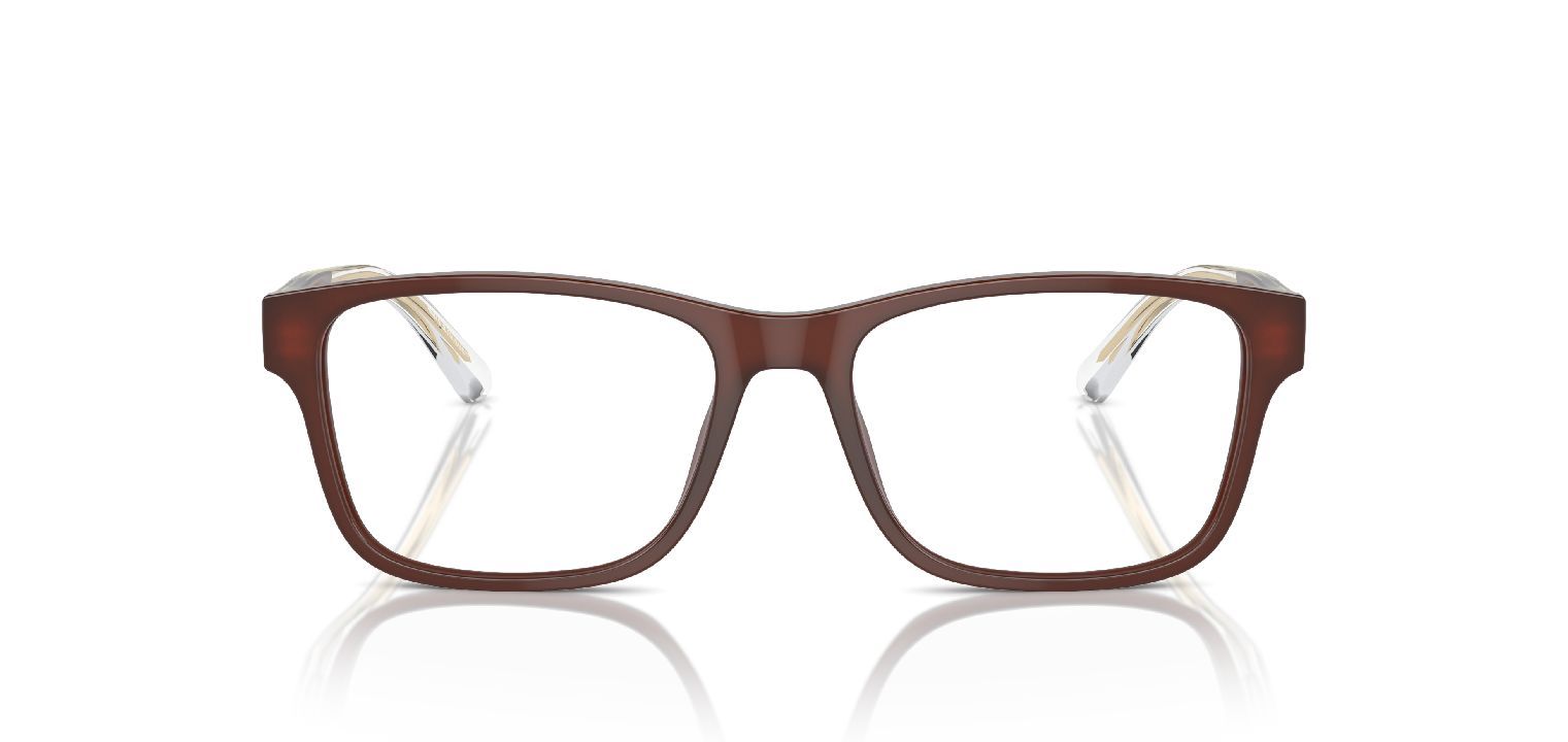 Emporio Armani Rechteckig Brillen 0EA3239 Braun für Herren
