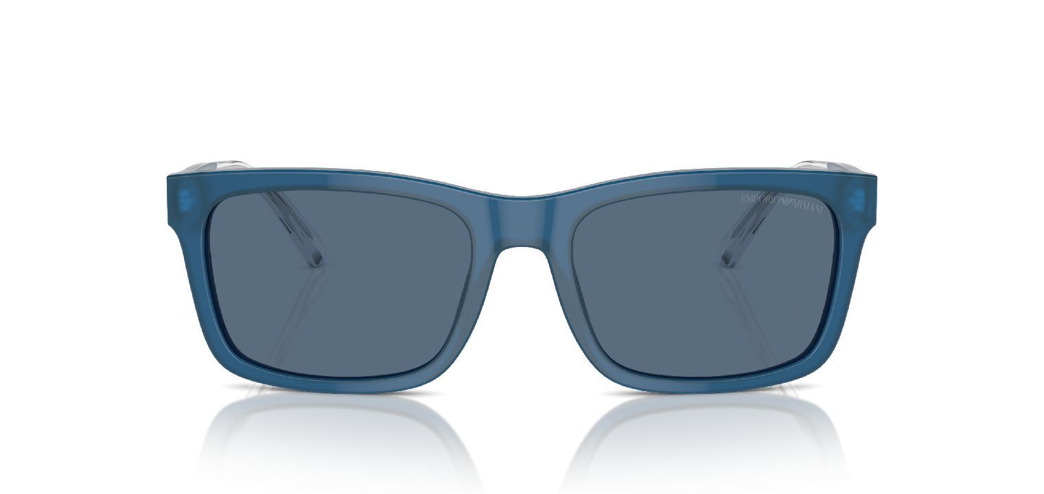 Emporio Armani Rectangle Sunglasses 0EA4224 Blue for Man