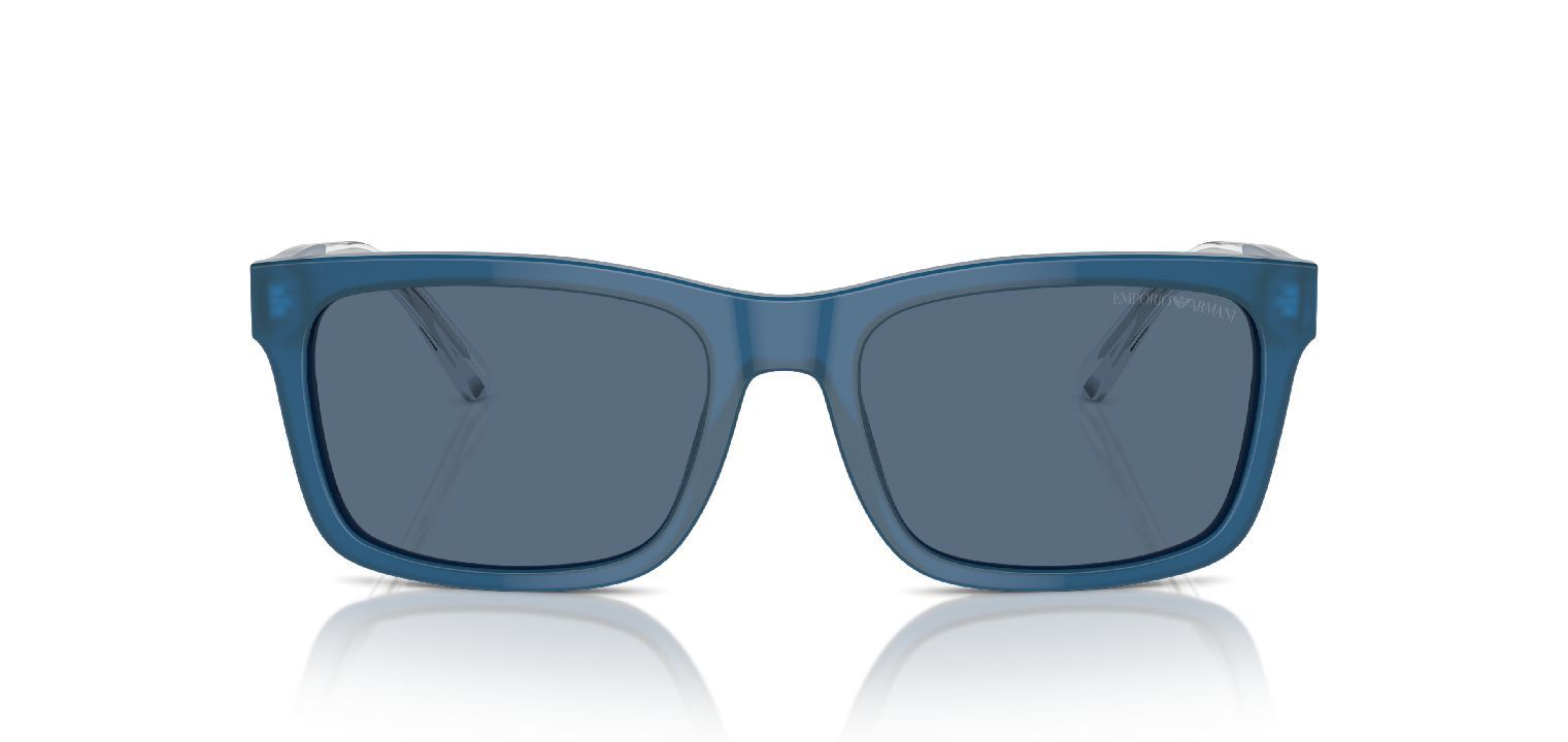 Lunettes de soleil Emporio Armani Rectangle 0EA4224 Bleu pour Homme