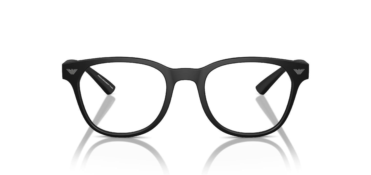 Emporio Armani Round Eyeglasses 0EA3240U Black for Man