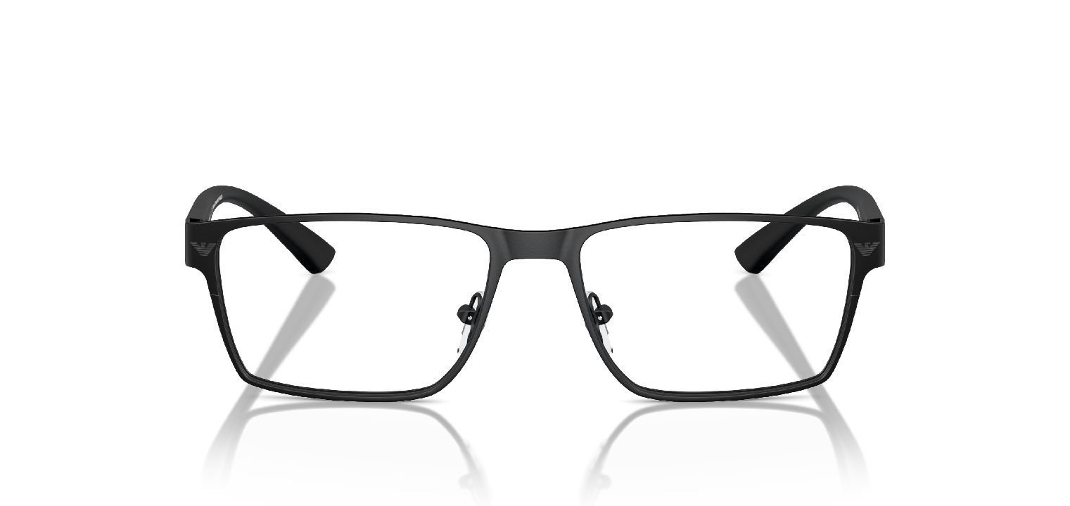 Emporio Armani Rectangle Eyeglasses 0EA1157 Black for Man