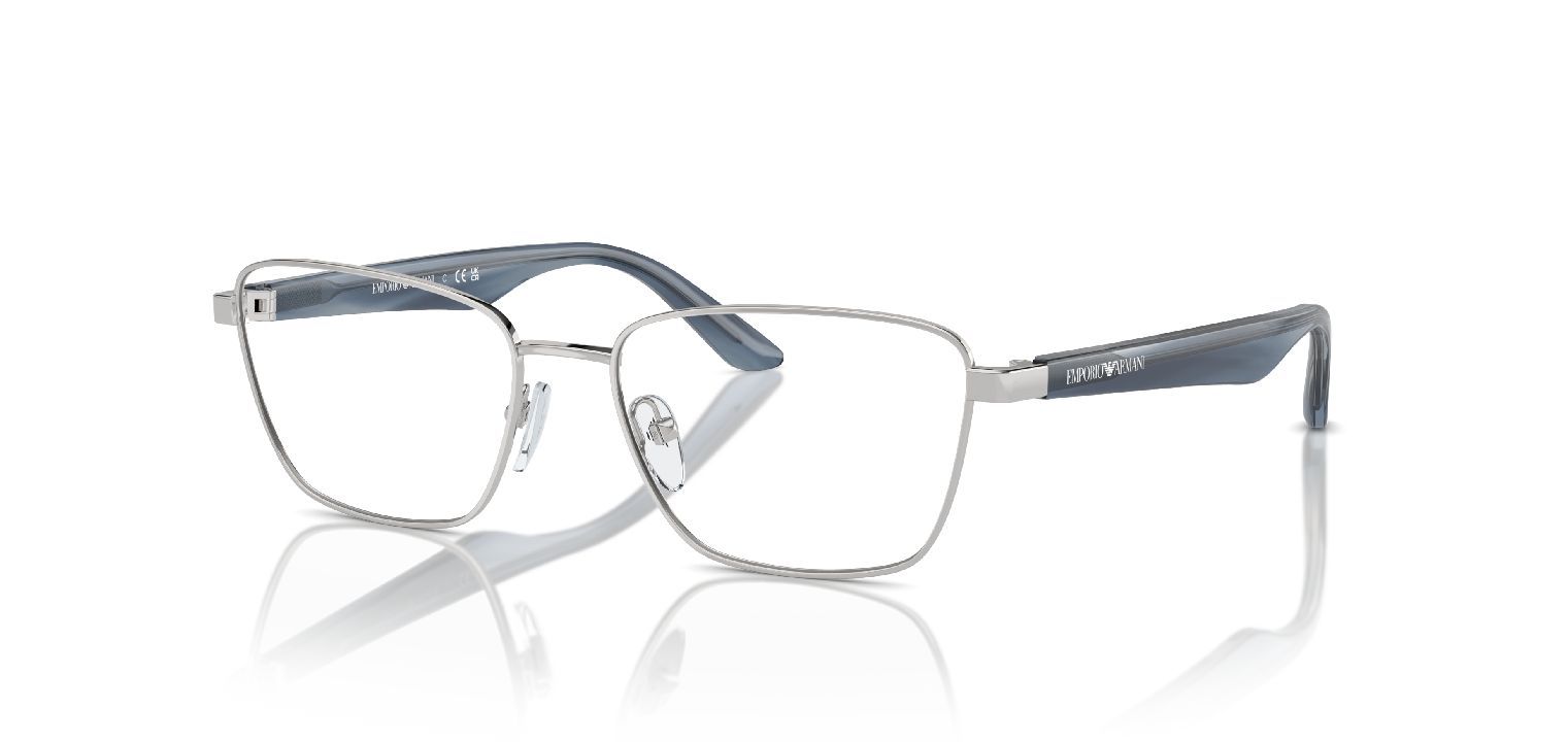Emporio Armani Rechteckig Brillen 0EA1156 Sillber für Damen