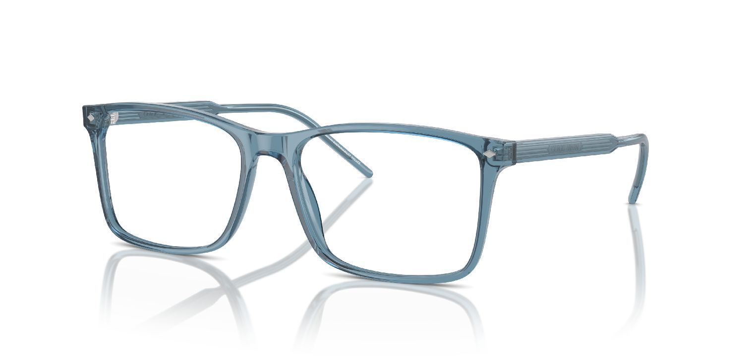 Lunettes de vue Giorgio Armani Rectangle 0AR7258 Bleu pour Homme